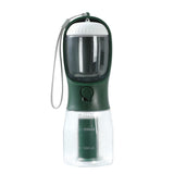 3-in-1 Portable Dog Water Bottle with Food Container & Waste Bag Dispenser