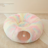 Cat Tunnel Nest – Soft Plush Tunnel Bed for All Seasons