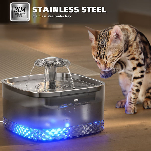 Stainless Steel Automatic Cat Water Fountain