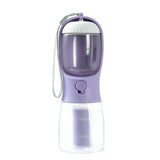3-in-1 Portable Dog Water Bottle with Food Container & Waste Bag Dispenser