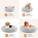 Anti-Slip Round Plush Faux Fur Pet Bed – Cozy Comfort for Cats and Small Dogs