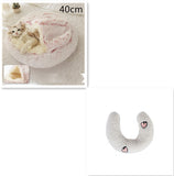 2-in-1 Round Plush Pet Bed – Warm & Cozy for Cats and Dogs
