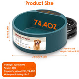 74.4oz Heated Pet Water Bowl