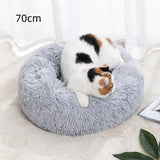 Washable Plush Donut Pet Bed