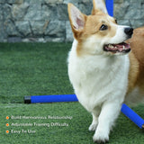 PawHut 4-Piece Dog Agility Training Set with Adjustable Jump Bars & Carry Bag