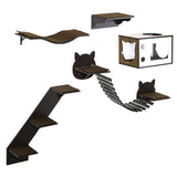 PawHut Wall-Mounted Cat Shelves