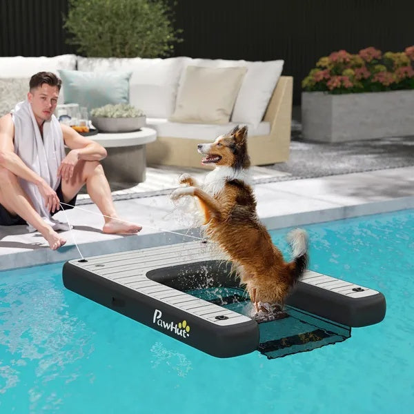 Floating Dog Pool Ramp – Safe Water Entry & Exit for Dogs