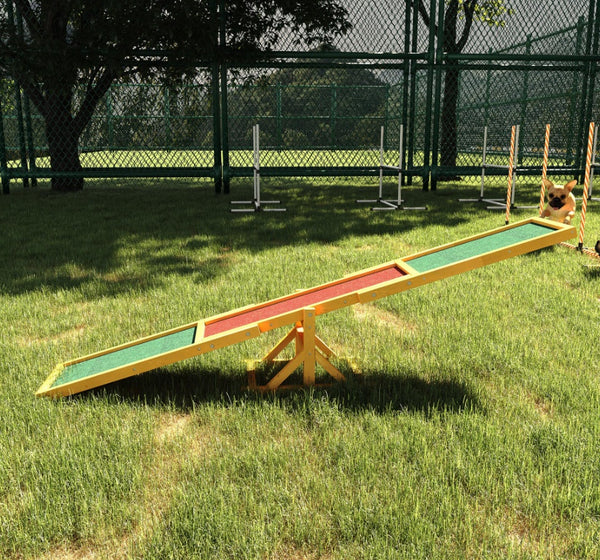 Wooden Dog Agility Seesaw