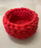 Round Plush Cat Bed