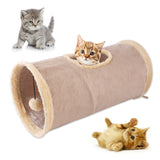Packable Folding Suede Cat Tunnel Toy