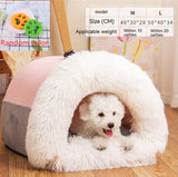 Portable Spliced Plush Pet Nest