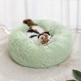 Washable Plush Donut Pet Bed