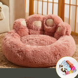 Fleece-Lined Pet Sofa Bed