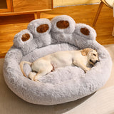 Fleece-Lined Pet Sofa Bed
