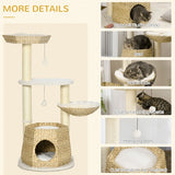 Cat Tree Activity Center – Multi-Level Cat Tower with Sisal Posts, Condo, Bed & Toys