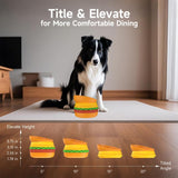 Hamburger Appearance Pet  Bowl Combination