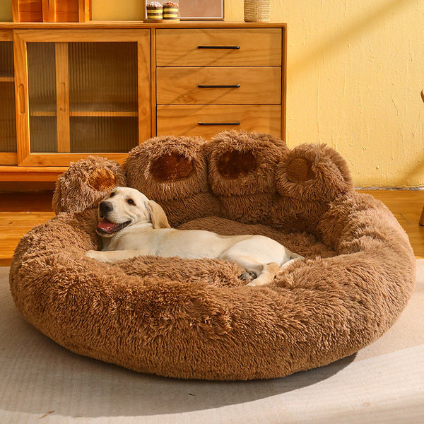 Fleece-Lined Pet Sofa Bed