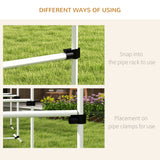 PawHut 4-Piece Dog Agility Training Kit – Adjustable Jump Bars with Carry Bag | White