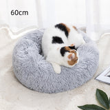Washable Plush Donut Pet Bed