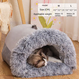 Portable Spliced Plush Pet Nest
