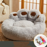Fleece-Lined Pet Sofa Bed